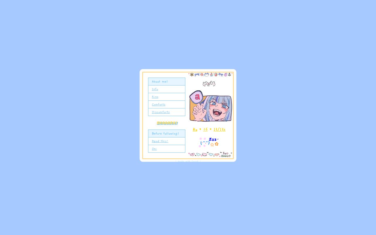 Carrd profile picture for @sleeves